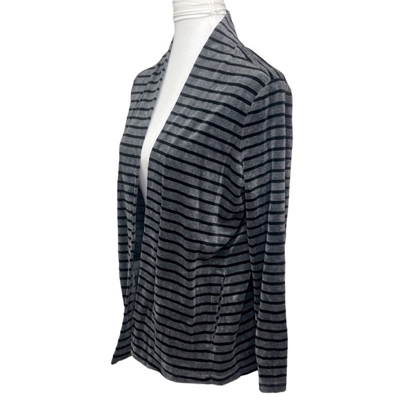 Talbots Velour Striped Cardigan - Picture 3 of 6
